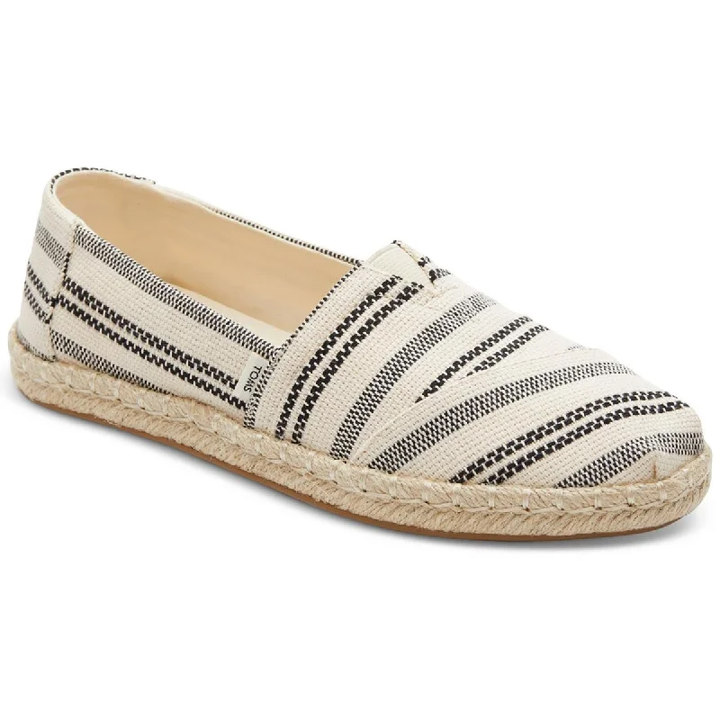 Classic loafers for women with square toes and sleek silhouettes-Toms Womens Alpargata Metallic Slip-on Loafers