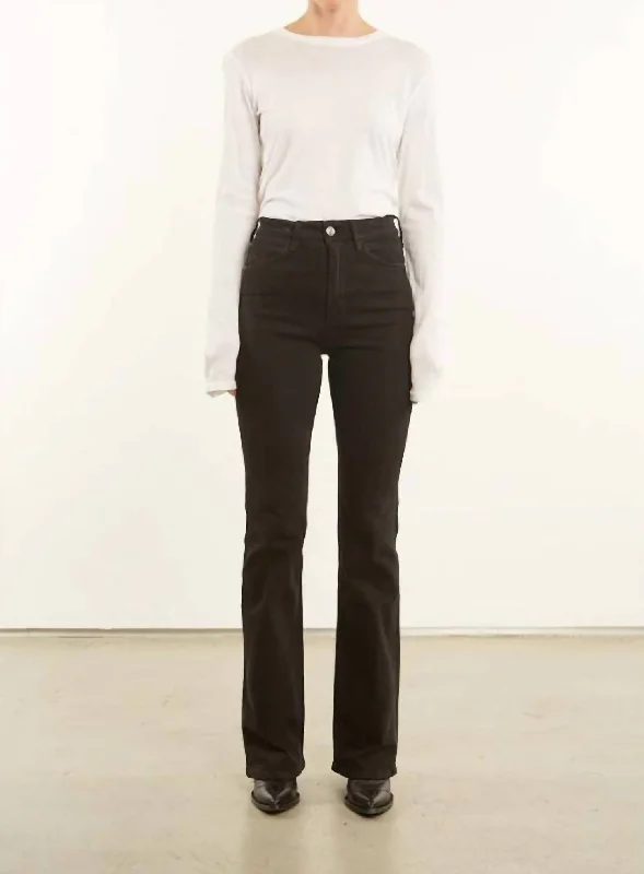 Tight-fitting trousers for men with stretchable material for flexibility and comfort -Micro Flare Pant In Ella