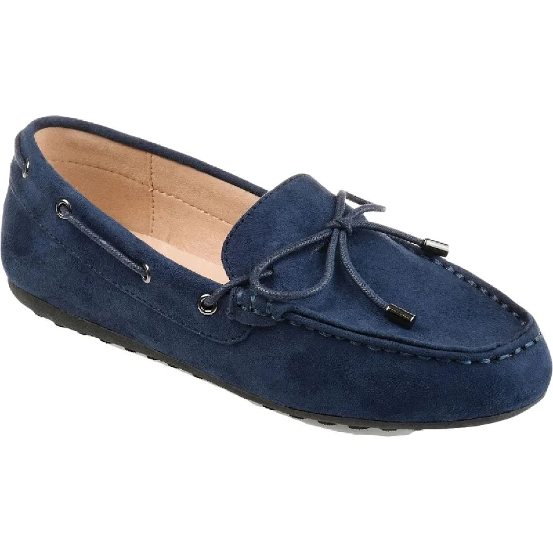 Loafers for women with unique leather textures and comfortable fit-Journee Collection Womens Thatch Suede Slip On Loafers