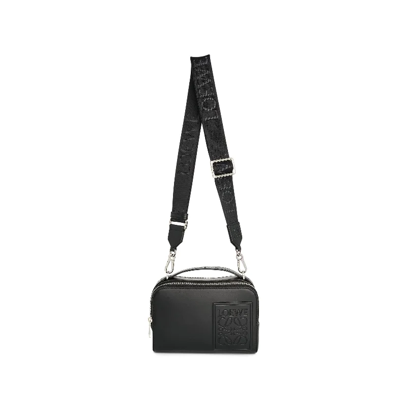 Convertible backpack for switching to shoulder bag -Mini Camera Crossbody Bag in Black