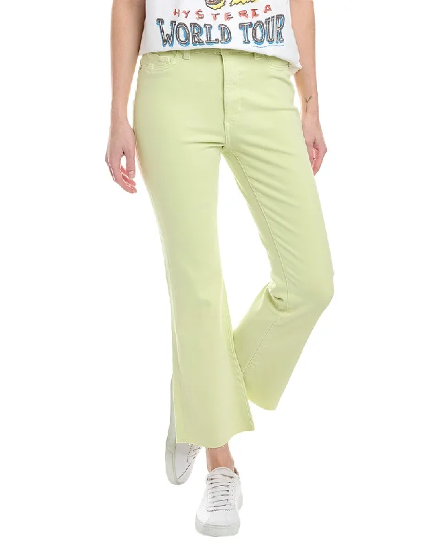 Tight business trousers for men with sharp, professional cut for office wear -DL1961 Bridget Boot High-Rise Lt Limeade Instasculpt Crop Jean