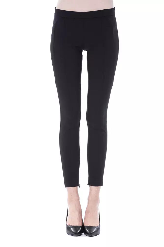 Tapered tight trousers for men with ankle-length finish for contemporary fashion -BYBLOS  Polyester Jeans & Women's Pant