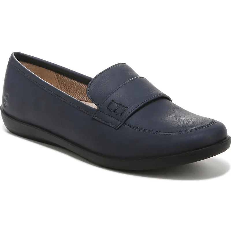 Loafers for women with unique leather textures and comfortable fit-LifeStride Womens Nico Faux Leather Slip On Loafers