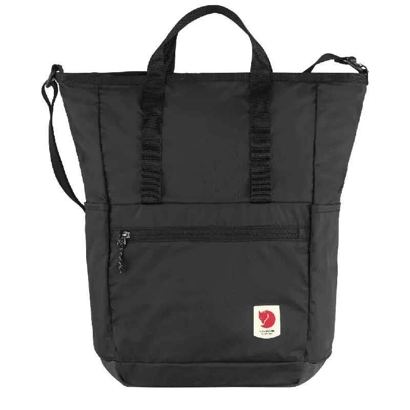 Outdoor survival backpack with emergency tool pockets -Fjallraven High Coast Totepack Black