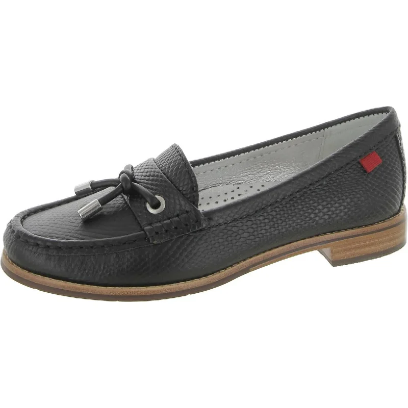 Loafers for women with embroidered details and unique designs for flair-Marc Joseph Womens Jackson St. Leather Snake Print Loafers