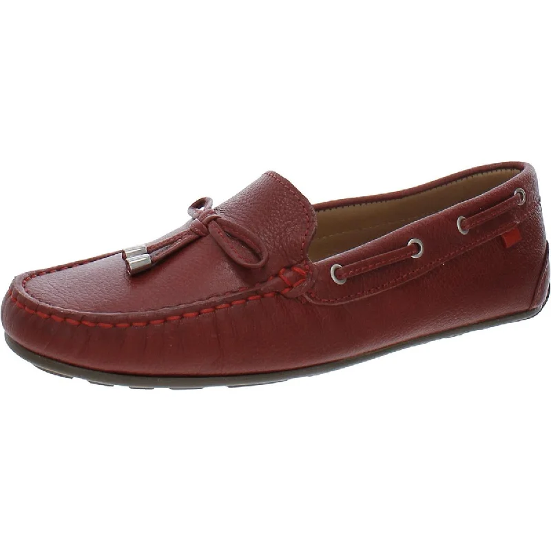 Fashion loafers for women with unique pattern design and trendy style-Marc Joseph Womens Coney Island Leather Loafers