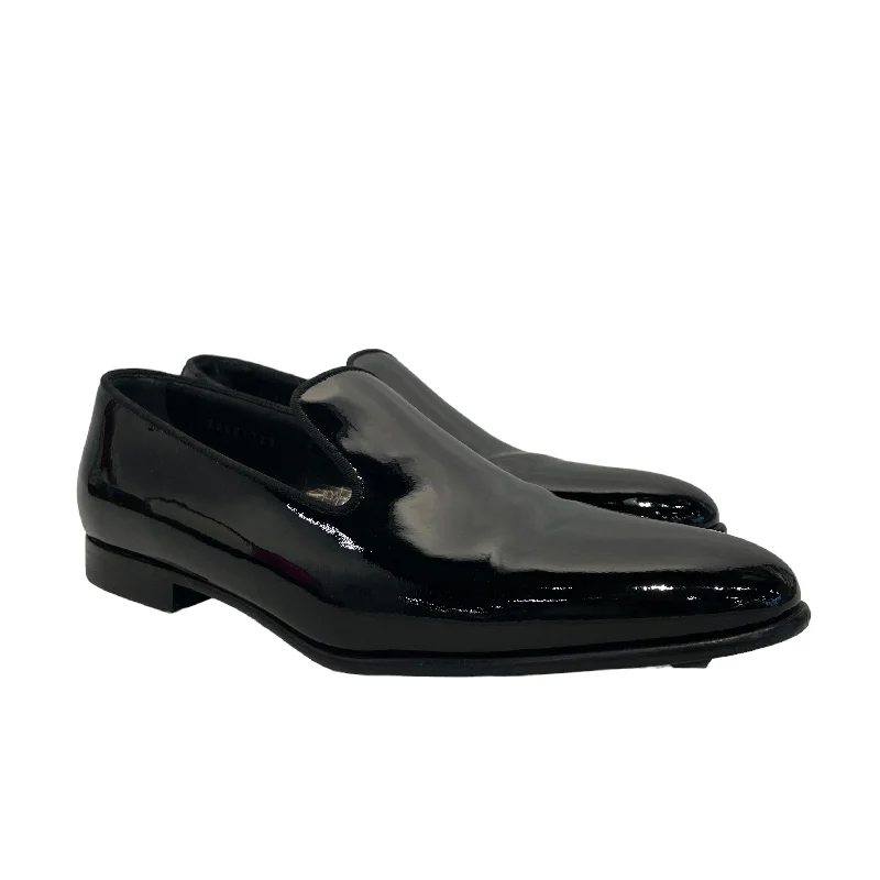 Slip-on loafers for women with elastic sides and flexible sole-HUGO BOSS/Loafers/EU 37/Leather/BLK/