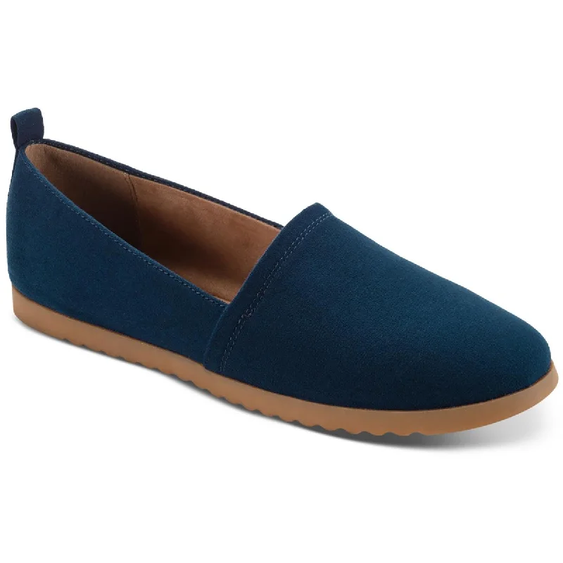 Classic loafers for women with square toes and sleek silhouettes-Style & Co. Womens Nolaa Faux Leather Slip-On Loafers