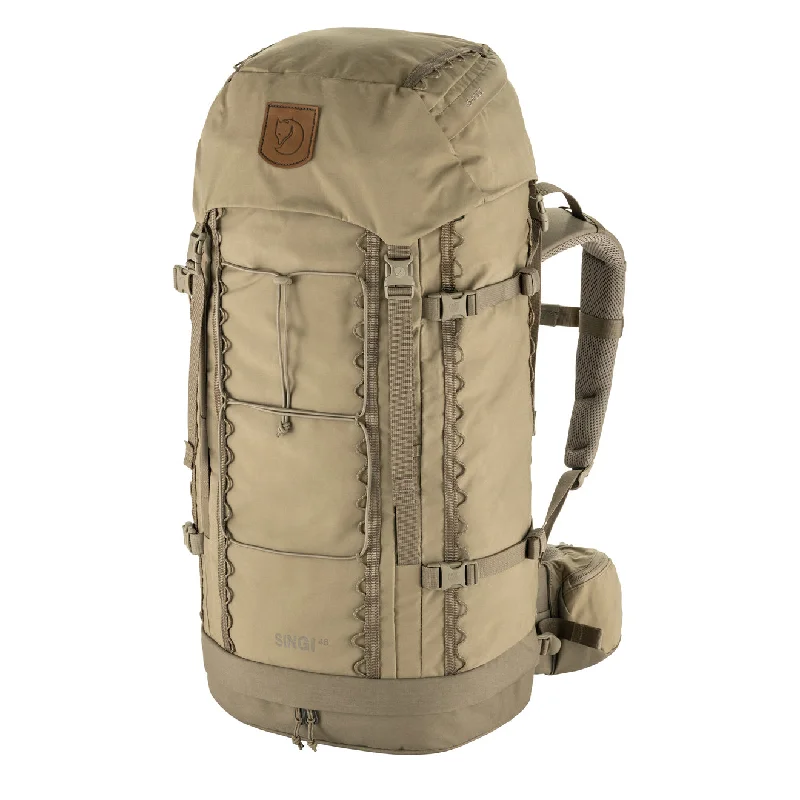 Premium backpack with lifetime warranty guarantee -Fjallraven Singi 48 Backpack Clay