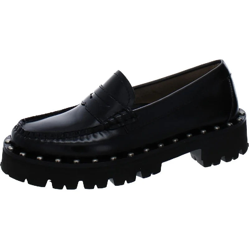 Trendy loafers for women with colorful leather and unique fabric combinations-G.H. Bass & Co. Womens Whitney Leather Slip-On Loafers