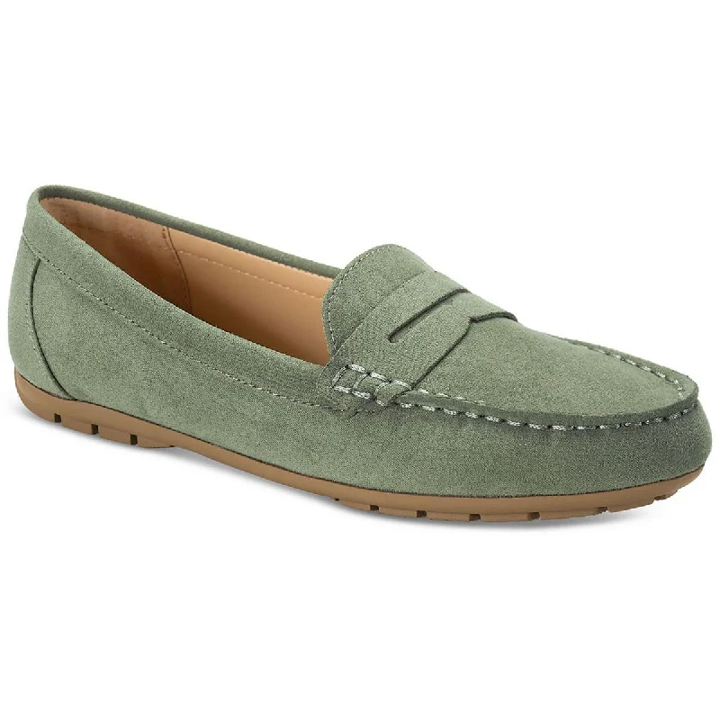 Casual loafers for men with relaxed fit and stylish slip-on design-Style & Co. Womens  SERAFINAA Faux Suede Slip on Loafers