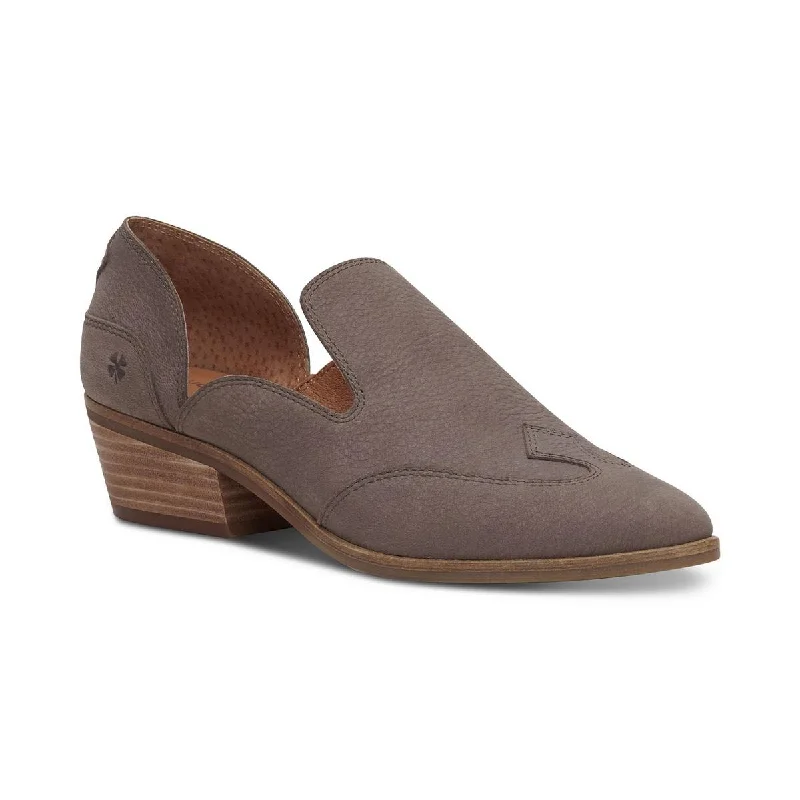 Slip-on loafers for women with sleek design and elegant finishes for office wear-Lucky Brand Womens Merlyin Leather Slip-on Loafers