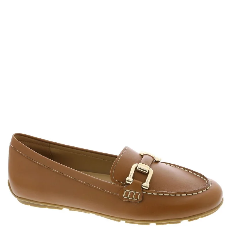 Eco-friendly loafers for men with sustainable materials and craftsmanship-Easy Spirit Womens Megan Leather Slip On Loafers