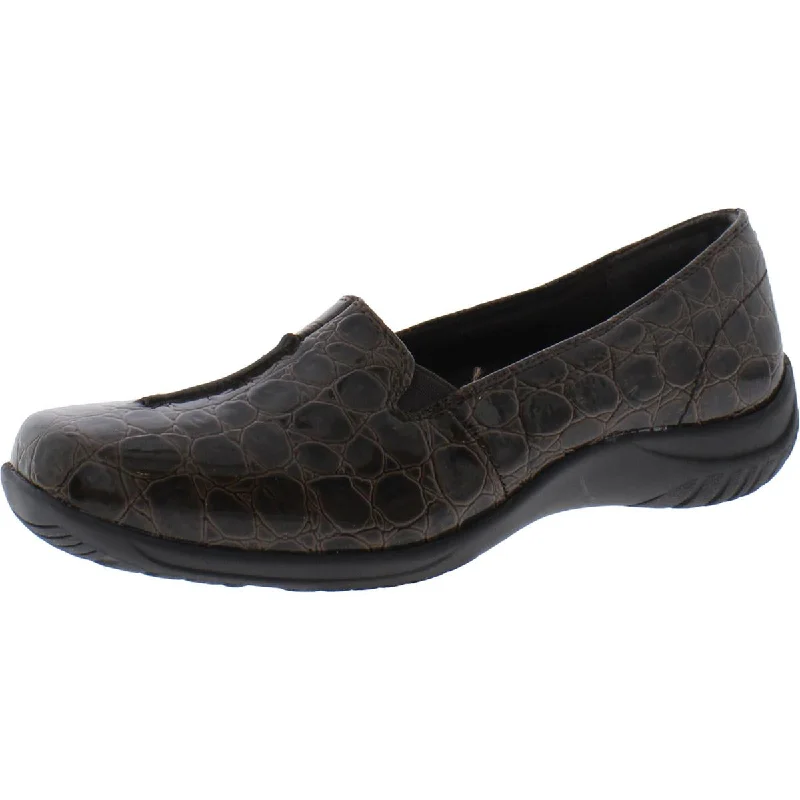 Loafers for men with rich, dark leather and vintage-inspired style-Easy Street Womens Purpose Patent Loafers