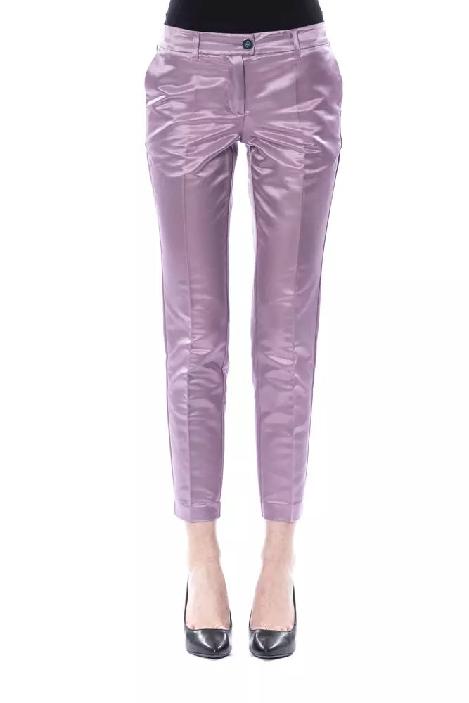 Bold patterned tight trousers for women with geometric or floral prints for unique look -BYBLOS  Cotton Jeans & Women's Pant