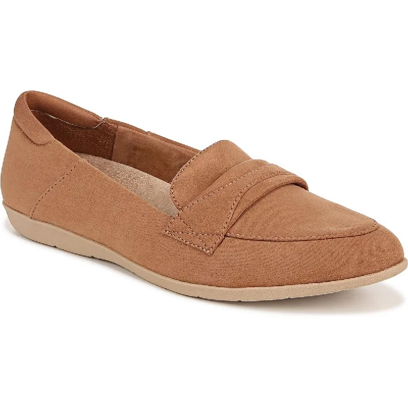 Loafers for women with cross-strap detailing for added flair and support-Dr. Scholl's Shoes Womens Emilia Faux Suede Slip-On Loafers