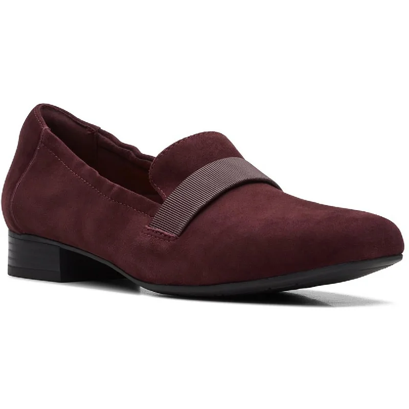 Loafers for women with zip-up detailing for easy access and comfort-Clarks Womens Tilmont Eve Suede Slip-On Loafers