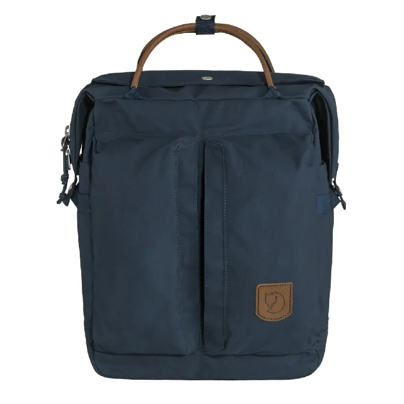 Sports gym backpack with shoe storage compartment -Fjallraven Haulpack No.1 Navy