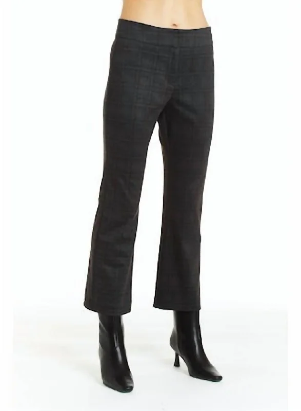 Versatile tight trousers for women with fold-over waist for adjustable comfort -Riley Pant In Charcoal