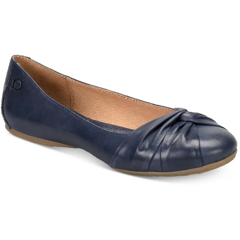 Loafers for women with delicate floral details for feminine touch-Born Womens Lilly Leather Slip On Loafers