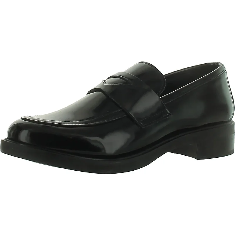 Designer loafers for men with elegant finishes and superior craftsmanship-Steve Madden Womens Leif Patent Slip On Loafers