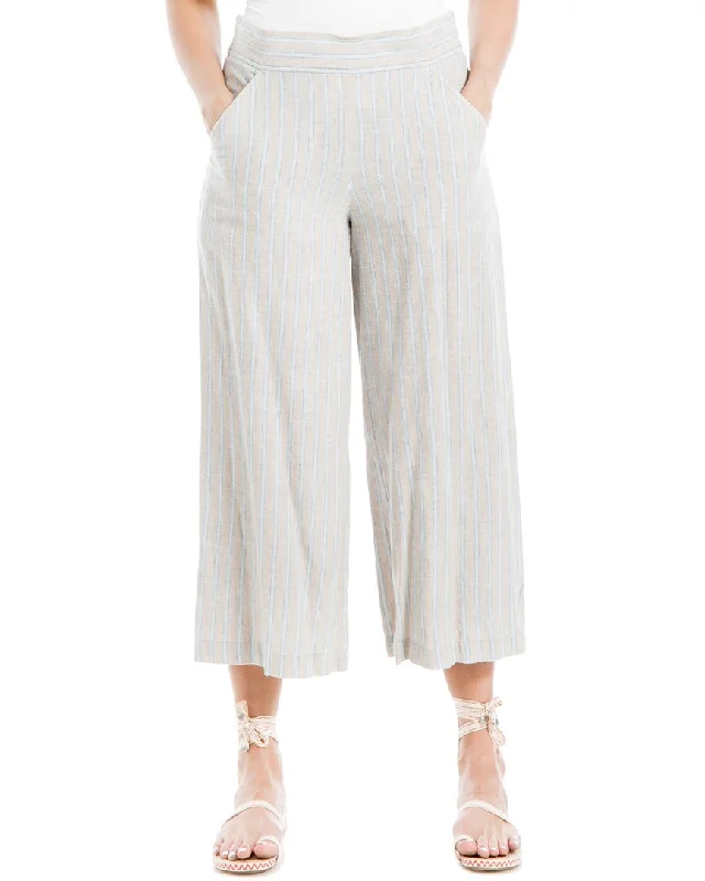 Skinny tight trousers for women with ankle-length and flattering cut -Max Studio Wide Leg Pant