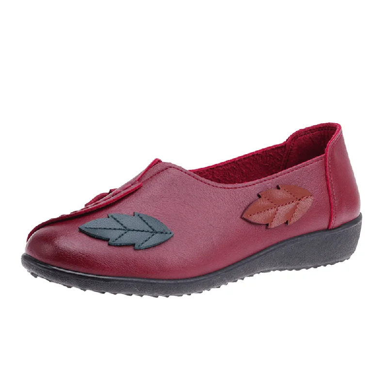 Loafers for women with cut-out designs for lightweight, breathable style-Soft Comfy Flower Flats Women Loafers