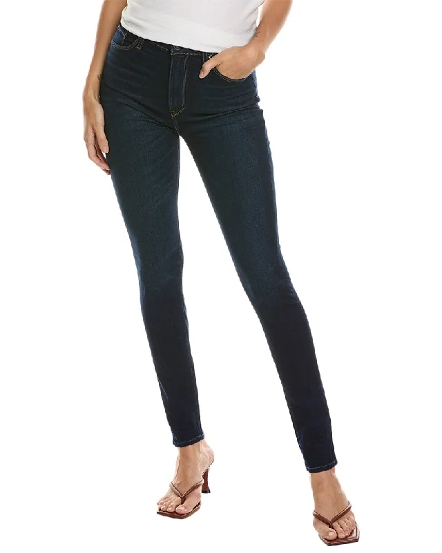 Sporty tight trousers for men with elastic waistband and athletic cut for movement -HUDSON Jeans Barbara Requiem High-Rise Super Skinny Jean