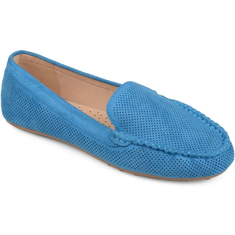 Best loafers for everyday wear with breathable materials and durability-Journee Collection Womens Halsey Faux Suede Lifestyle Loafers