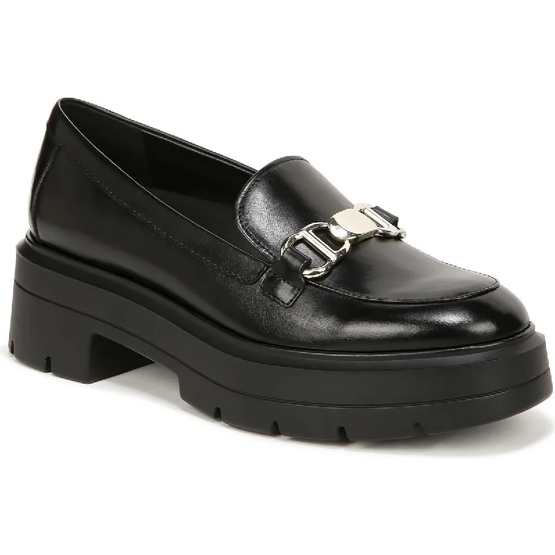 Designer loafers for men with smooth leather and stylish buckle accents-Naturalizer Womens Nina Chain Embellished Penny Loafers