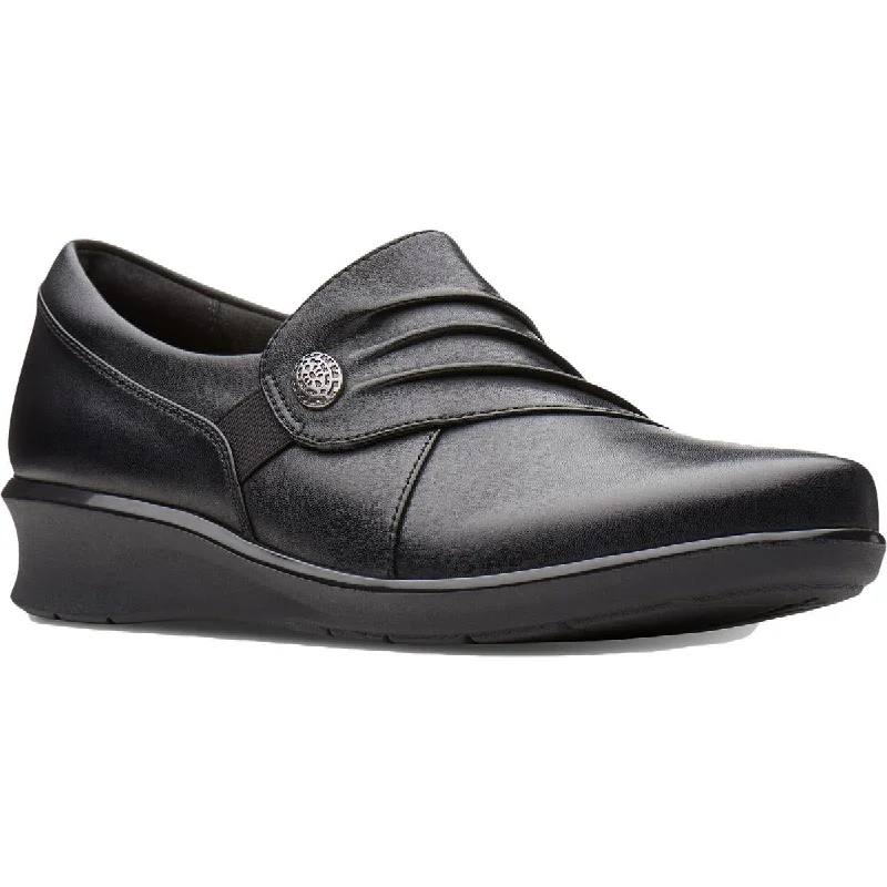 Loafers for men with urban street style and modern fashion elements-Clarks Womens Hope Roxanne Leather Slip On Fashion Loafers