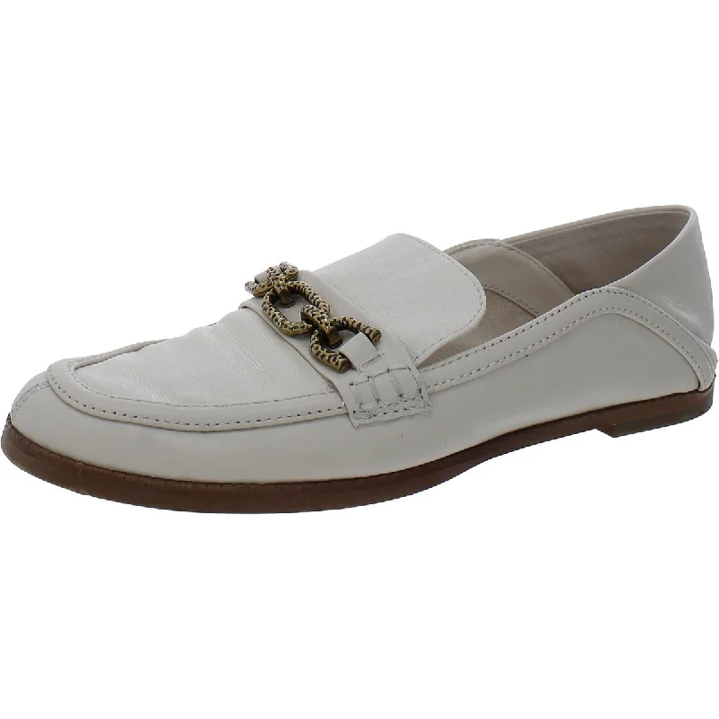 Casual loafers for women with easy slip-on design and soft leather-Dolce Vita Womens Reign Leather Slip-On Loafers