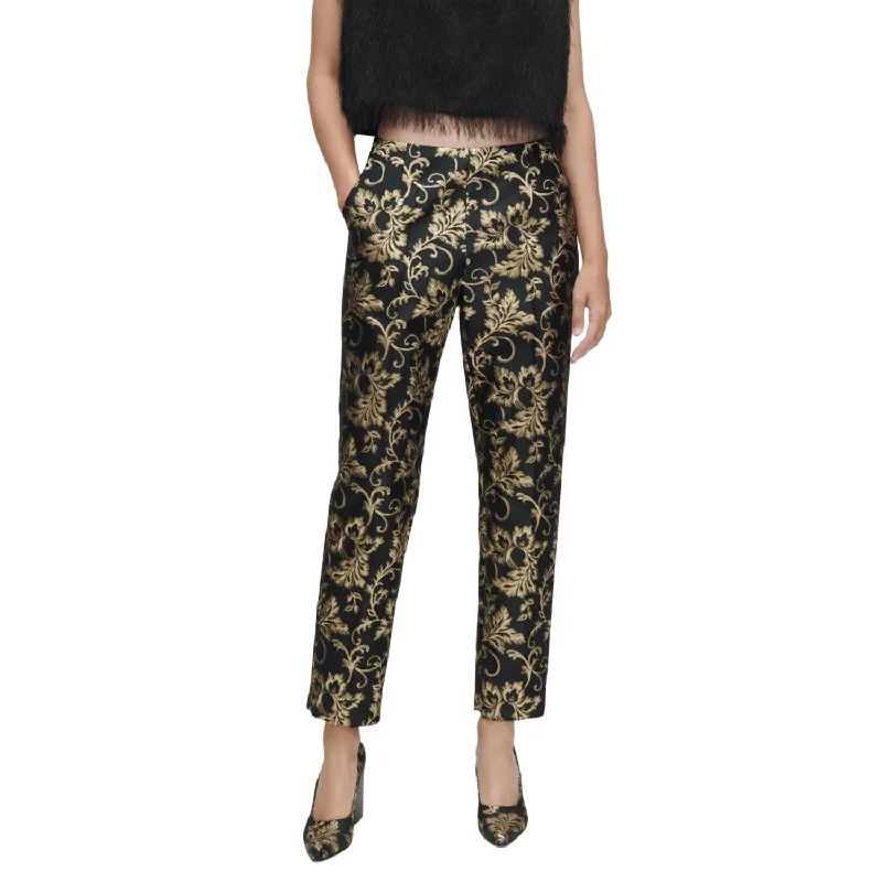 Tight fit trousers for women with ankle-length design and modern appeal -Prime Pant In Black