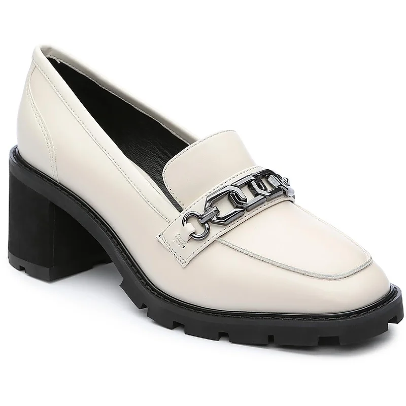 Trendy loafers for women with fur accents for cozy and chic style-Sanctuary Womens Primo Leather Lugged Sole Loafers