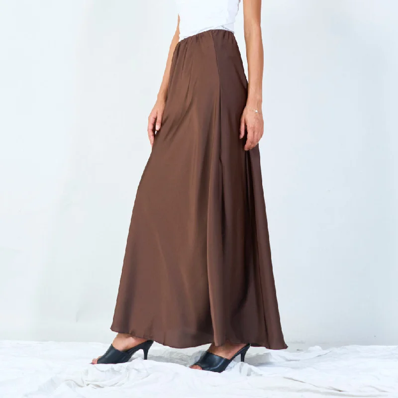 Faux Leather Dresses for Affordable -Flowing maxi skirt wholesale