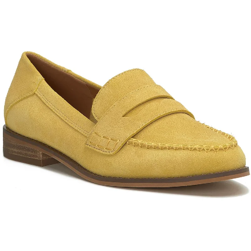 Loafers for women with wedge heels for added height and style-Lucky Brand Womens Erelia Suede Slip On Loafers